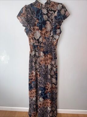 Renaissance Dress Pants in Floral Design